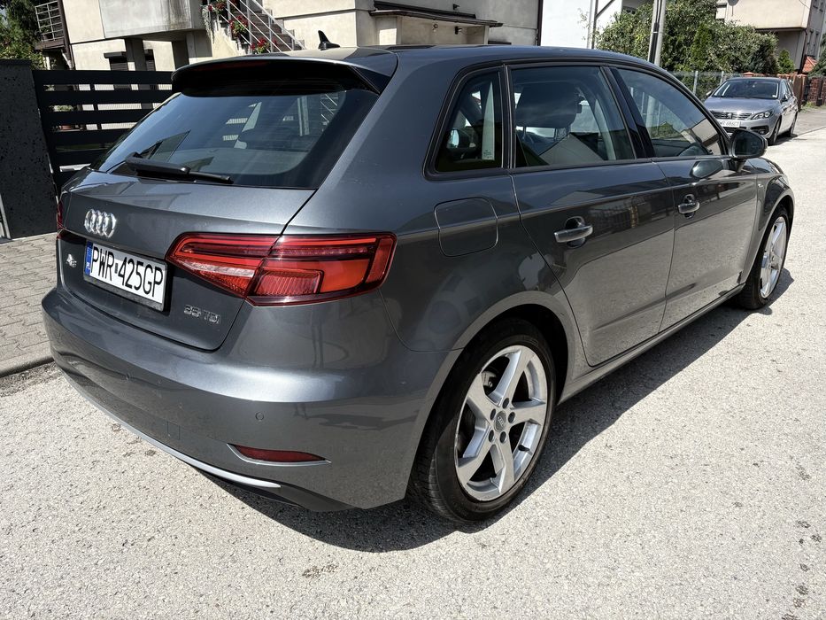 Audi A3 SB Stronic 2.0 TDI 150 Km 2020 Rok VIRTUAL”NAVI”SKÓRA”AUTOMAT”