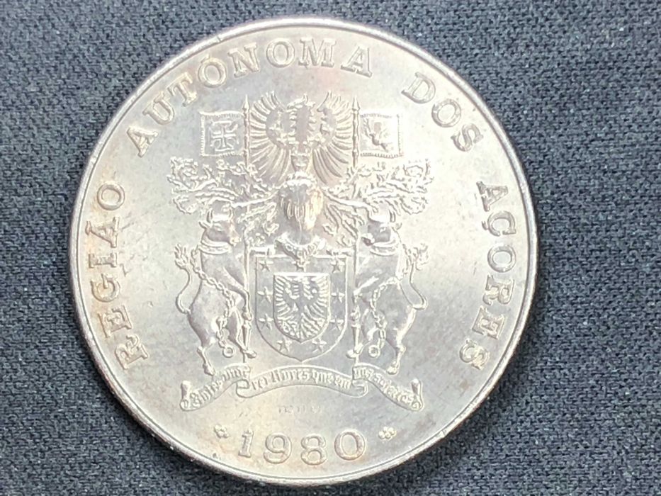 Portugal 1980 - 100 Escudos Cuproniquel - Região Autónoma dos Açores