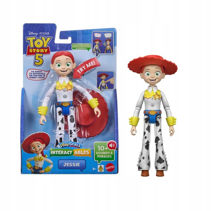 Disney Pixar Toy Story 5 Interactables Jessie Interaktywna figurka JKV27. Mattel. Nowy Produkt