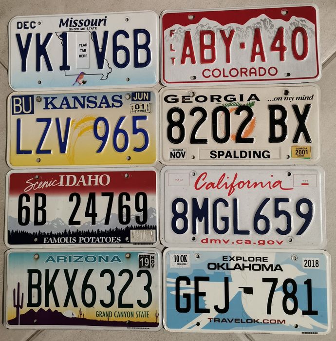 Matrículas americanas