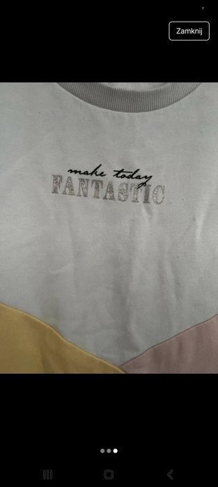 #H&M bluza żółta biała