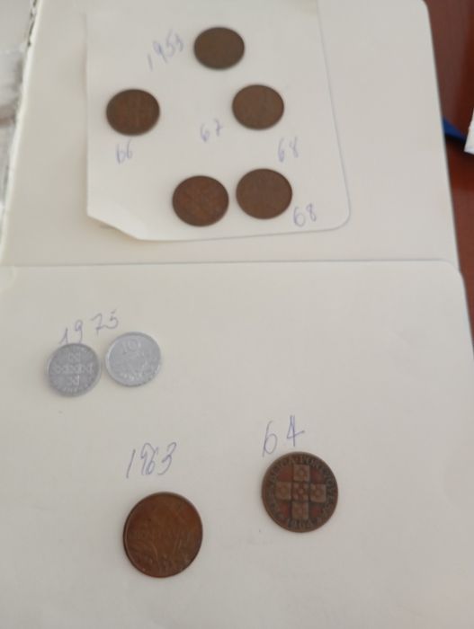 Moedas antigas 10 e 20 centavos