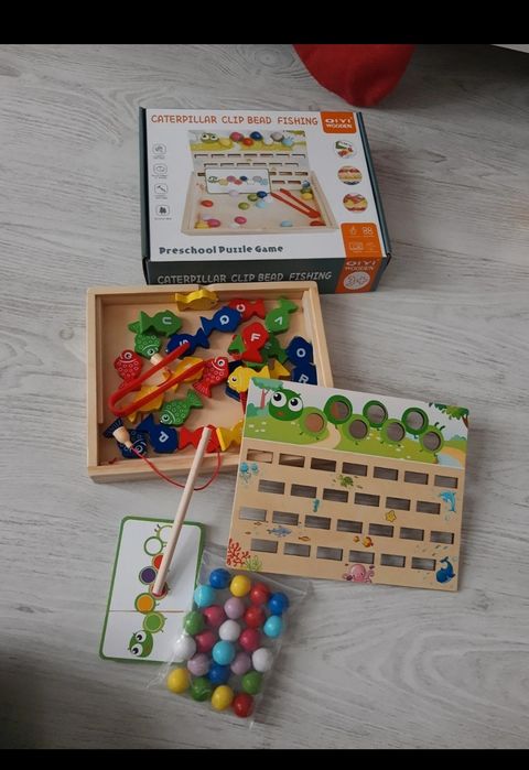 Zestaw gier drewniane montesori