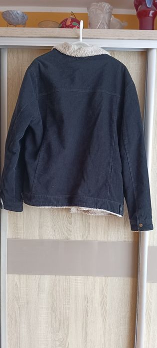 Kurtka zimowa Jeansowa z barankiem rozmiar XL