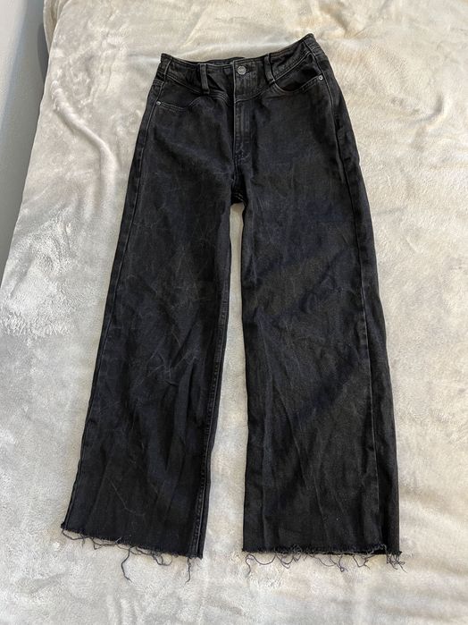 Kuloty / spodnie jeansowe / jeansy czarne - HIT!