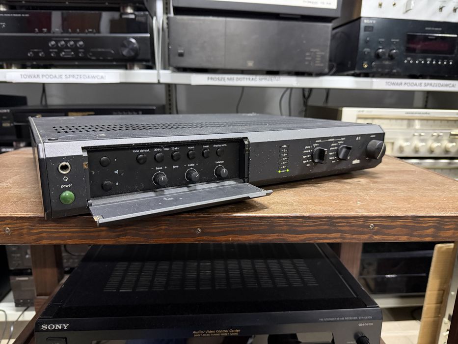 ‼️ Braun A1 Atelier – Wzmacniacz Stereo Hi-Fi z Wejściem Phono, Regulacją Barwy Dźwięku i Charakterystycznym Designem | Audio Room