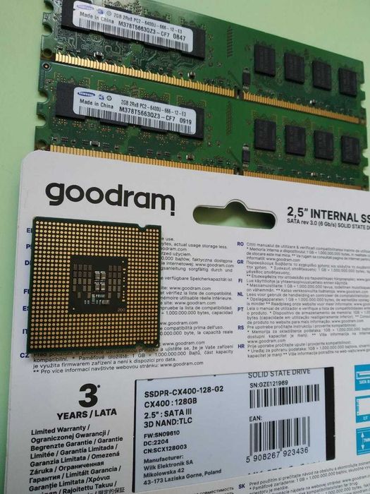 Комплект s775 Q8200 4ядра + Dimm 4Gb ddr2 PC2 6400 s.1155 s.1156