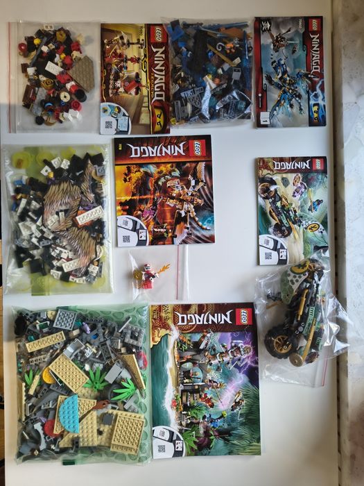 LEGO ninjago 71747,  70602, 71745, 70680  kompletne 100%