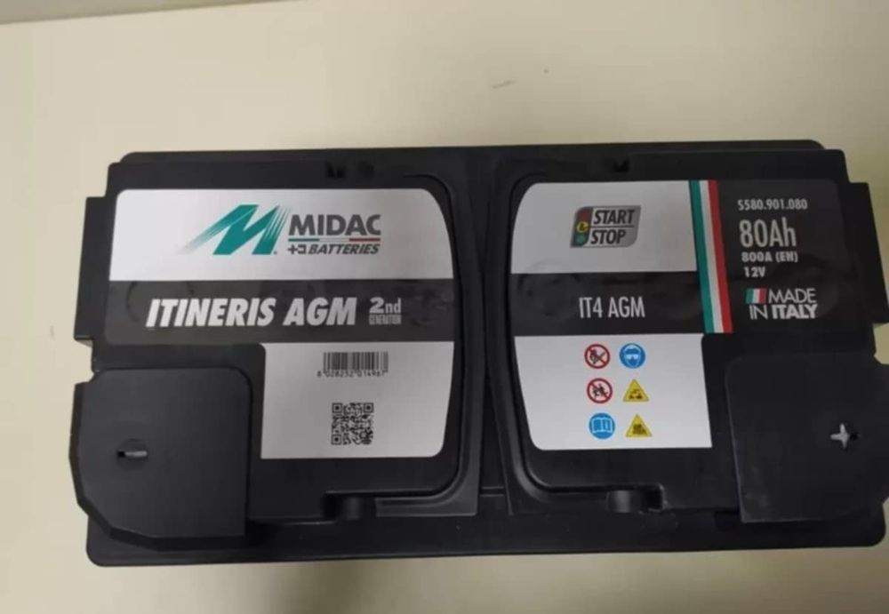 Akumulator AGM Midac 80Ah 800A- Okazja!