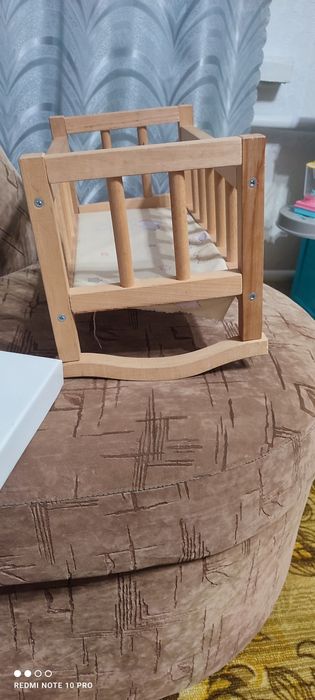 Ліжко колиска для ляльки, сортер, будинок