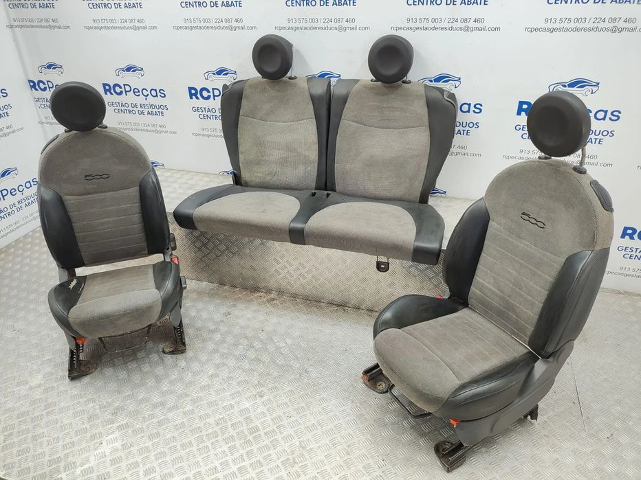 Conjunto Bancos Pele Tecido Fiat 500 312 2007 - 2024