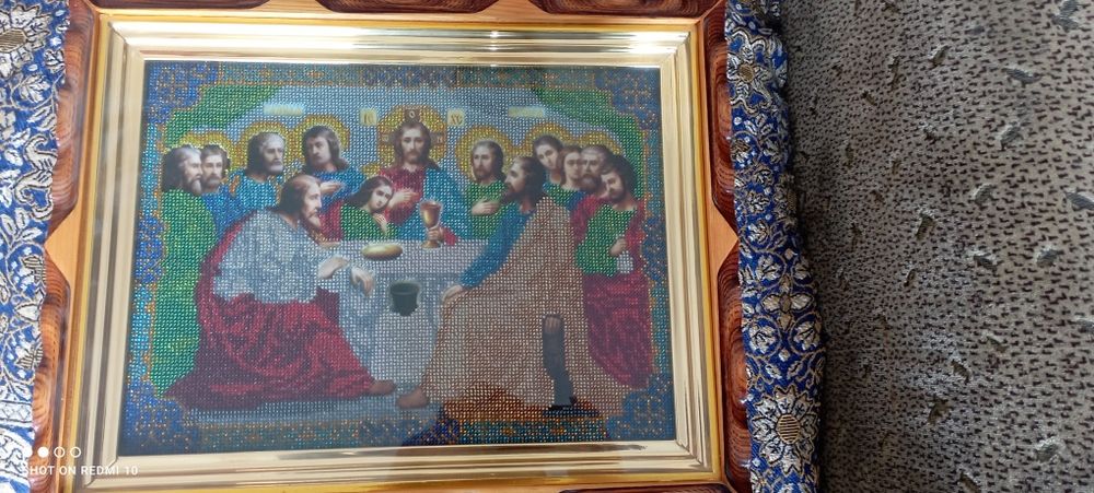 Вишиті ікони бісером