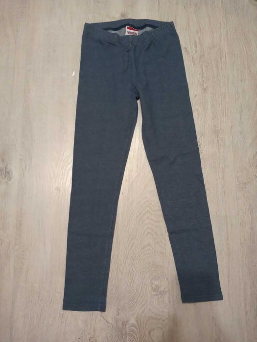 Legginsy imitacja jeansu na 140 cm
