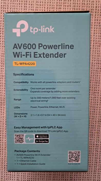 Powerline Wi-Fi Extender TP-Link TL-WPA4220