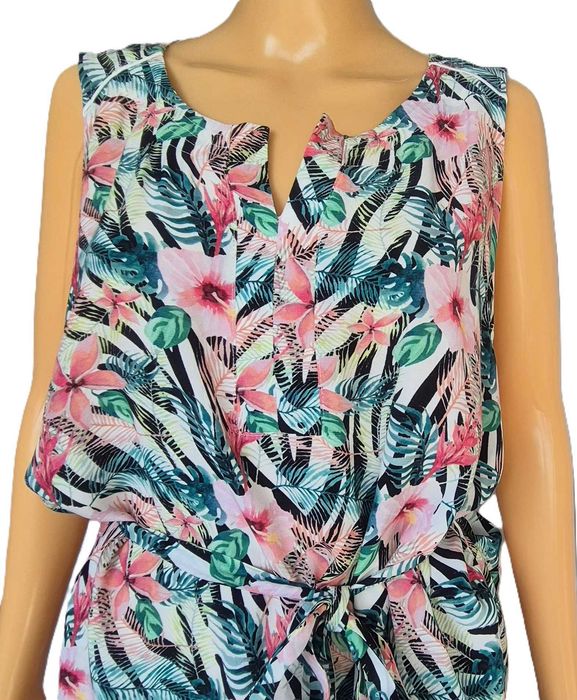 Designed 2 Biz sukienka midi,kwiaty pasek 44,46,48