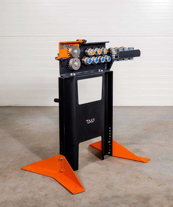 Prościarka do drutu odgromowego 6 i 8 mm od OLMET - 14 rolkowa