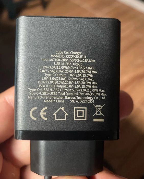 Baseus 30w блоки живлення