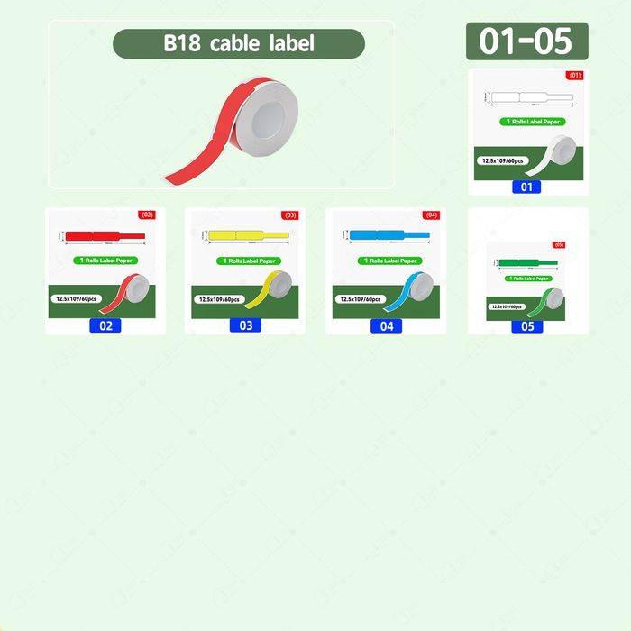 Niimbot Термоетикетки, Ріббон для принтеру Niimbot B18, N1