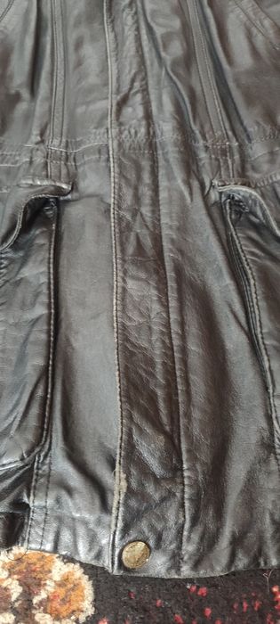 Kurtka skórzana męska w stylu PRL
