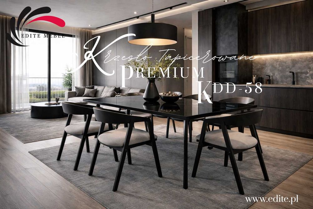 Krzesło Drewniane Tapicerowane KDD-58  | PRODUCENT EDITE MEBLE
