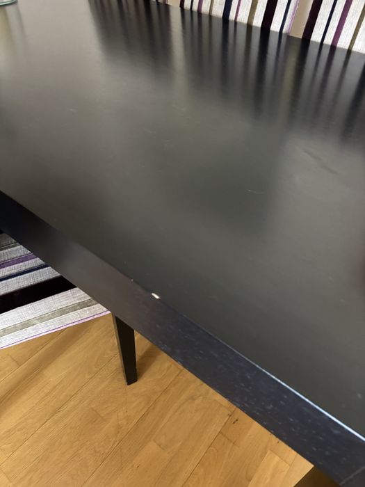 Mesa de Jantar em Madeira de Cerejeira + 6 Cadeiras Estofadas