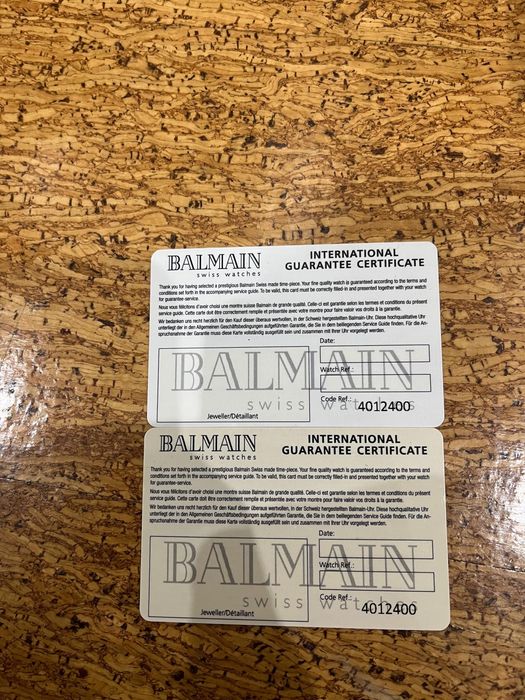 Relogio Balmain original com caixa e todos os manuais e acessorios