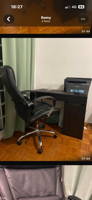 Cadeira de escritório de couro