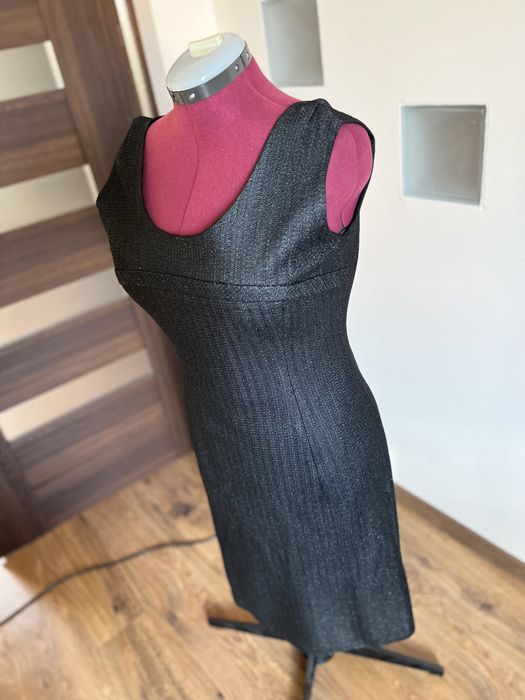 Sukienka czarna brokat