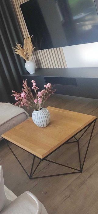 Stolik kawowy dębowy loft