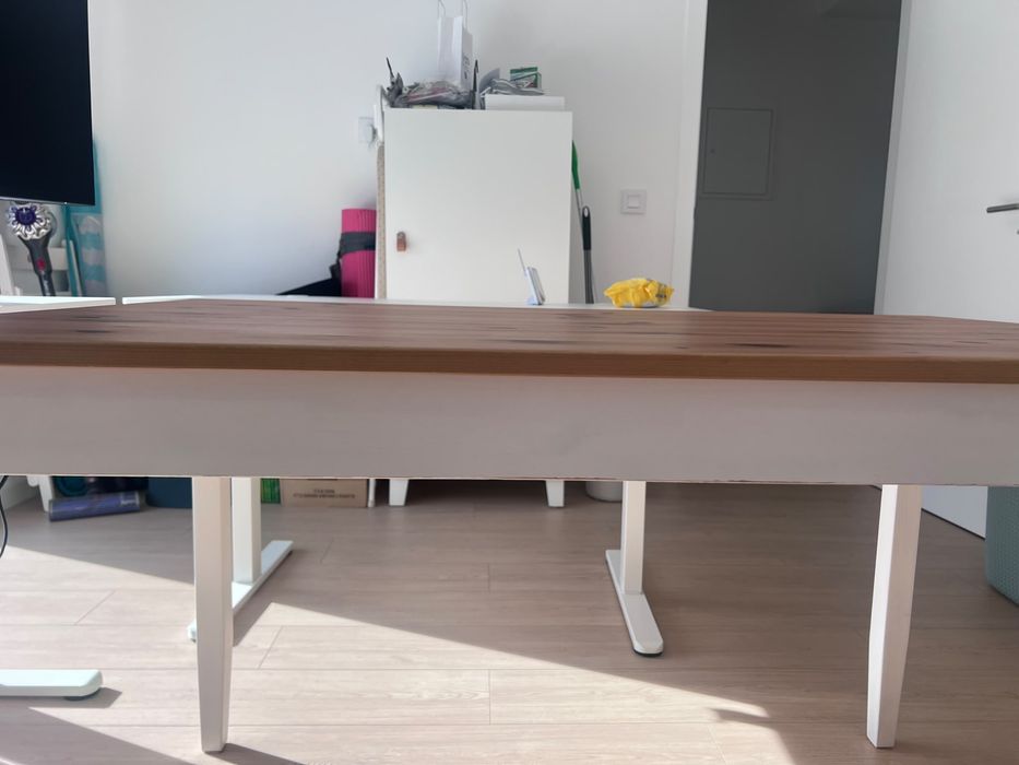 Mesa IKEA branca/Pinho - 50€