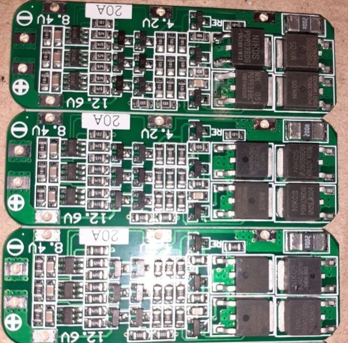 BMS 3s 20A контроллерр заряда-разрядаLi-ion.18650,12,6В,защитные платы для аккумуляторов