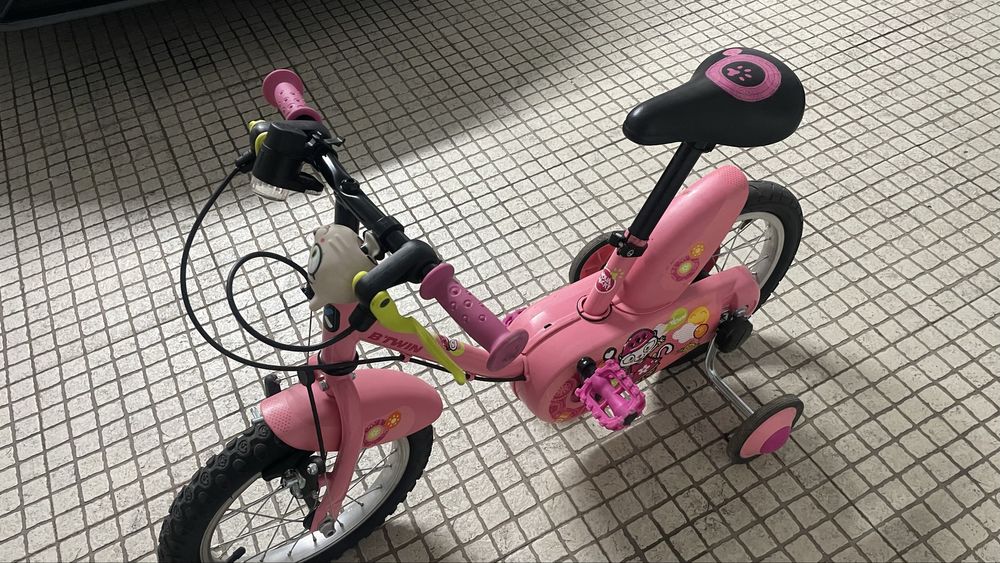 Bicicleta crianca decathlon 3-6 anos menina
