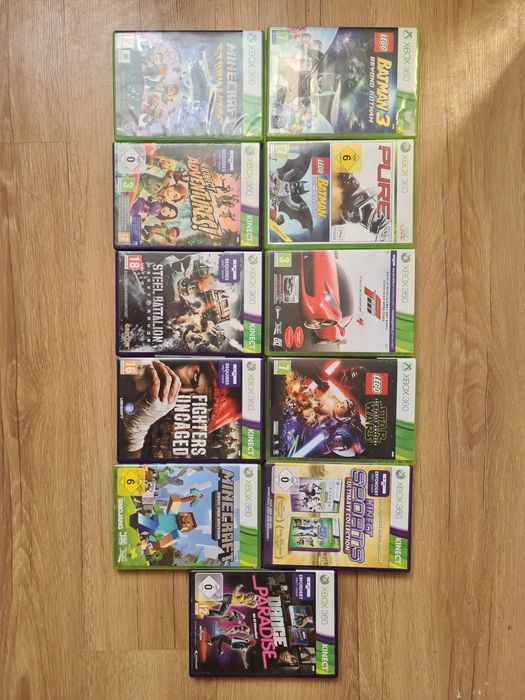 Konsola Xbox360 plus  kontroler, kinect + 11 gier