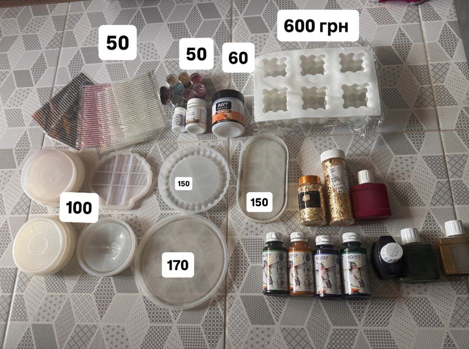 Силіконові форми для гіпсу і свічок, молди, силиконовые формы