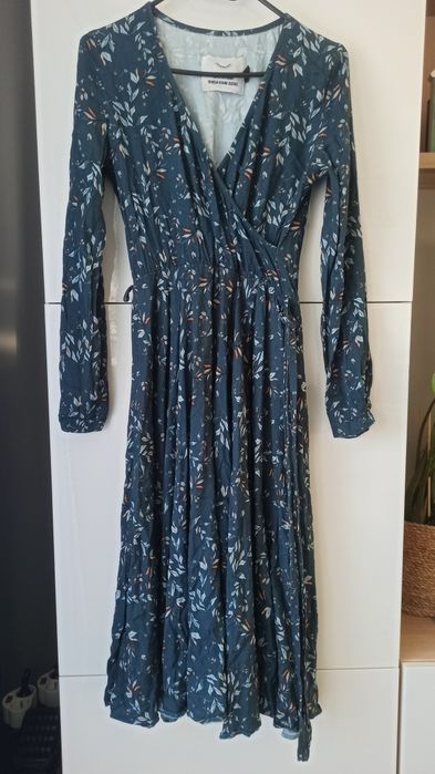 Sukienka midi wiązana liście Naoko