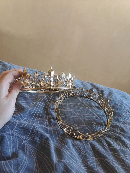 Корона золота біжутерія