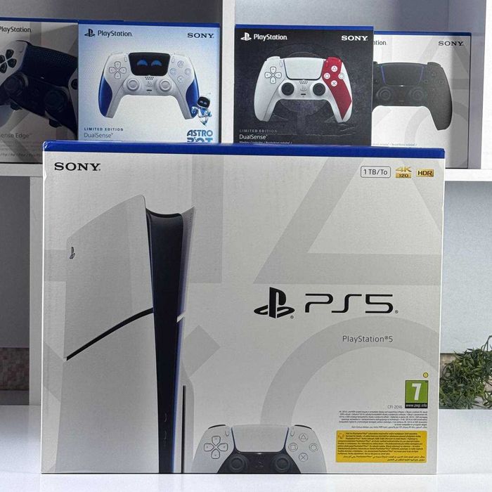 Консоль Sony PlayStation 5 Slim Blu-ray Приставка PS5 Геймпад