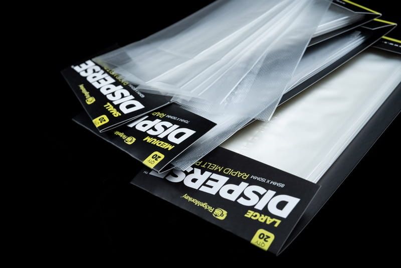 Worki rozpuszczalne PVA 20 szt. RidgeMonkey Disperse PVA Bags Large 85mm x 150mm do nęcenia