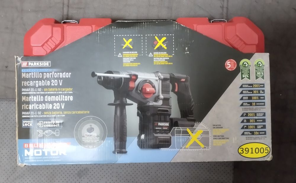 Martelo combinado a bateria Parkside Performance 20V