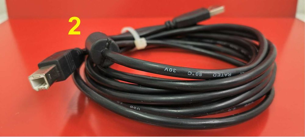 Кабель USB 2.0 AM/BM 3 и 1,8 метра новый экранированный