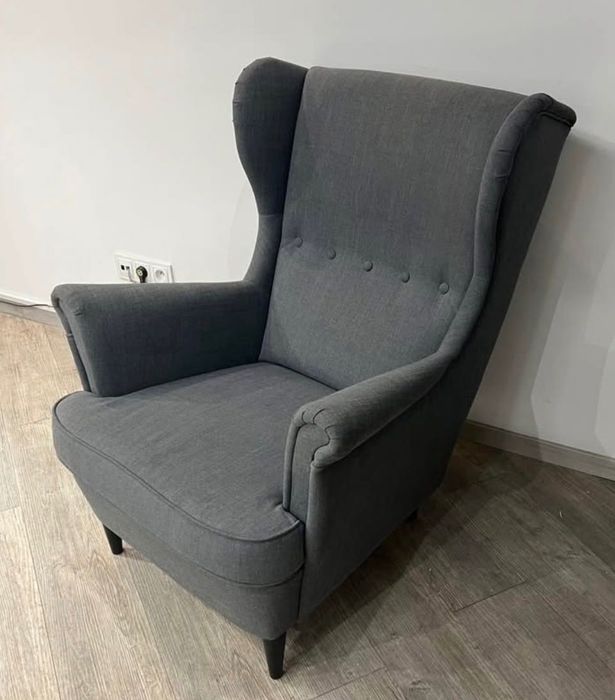 Fotel uszak Ikea szary