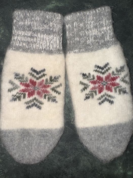 Рукавиці жіночі, натуральні ( шерсть, ангора)