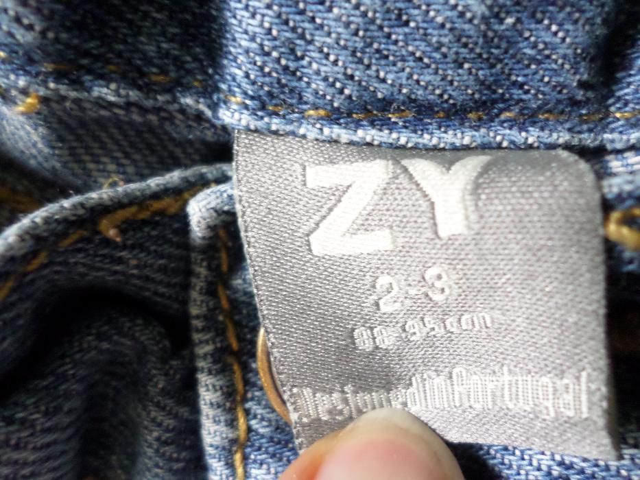 Calças de ganga Zippy, tamanho 2-3