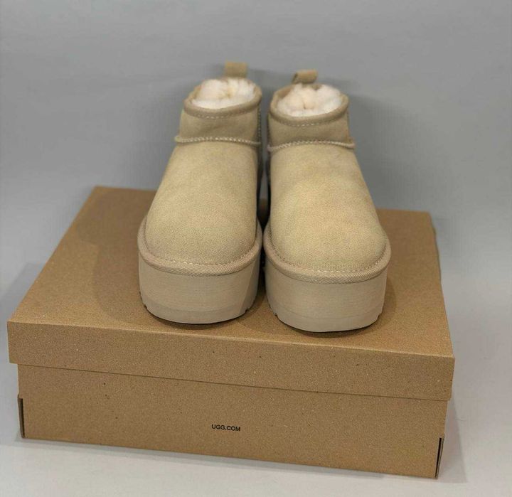 UGG Ultra Mini Platform 5cm теплі жіночі угги угі взуття