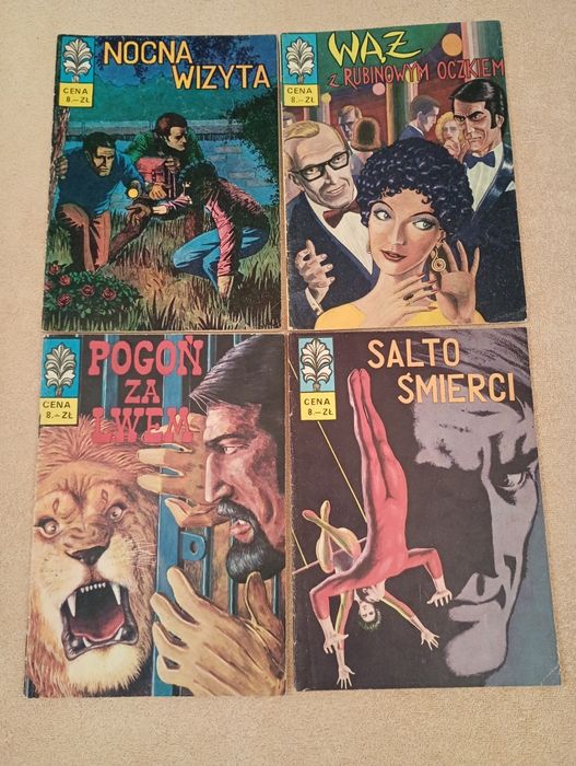 Kapitan Żbik Nocna wizyta kompletna seria 1-4. Pierwsze wydanie.