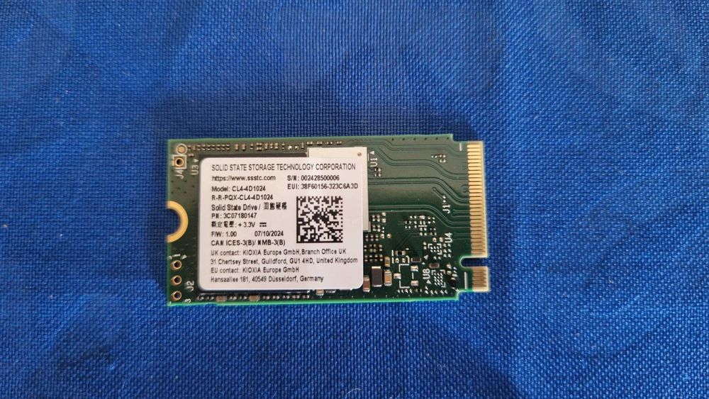 SSD 1TB NVMe M.2 2242 SSSTC CL4 (Kioxia) — formato curto
