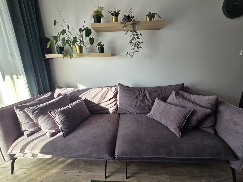 Sofa Vocal głęboka 262 cm grafit szara Agata meble
