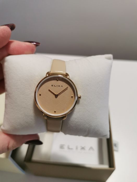 Nowy zegarek elixa apart złoty