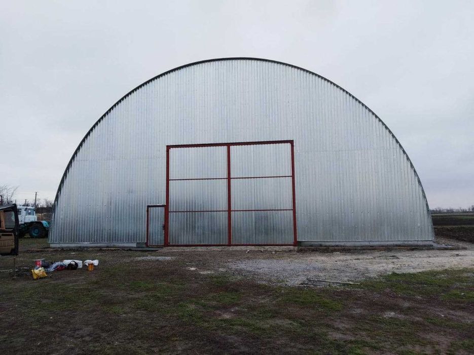 Ангар склад от 2000 грн/м2  с НДС под ключ Каркас арочный 12-20м