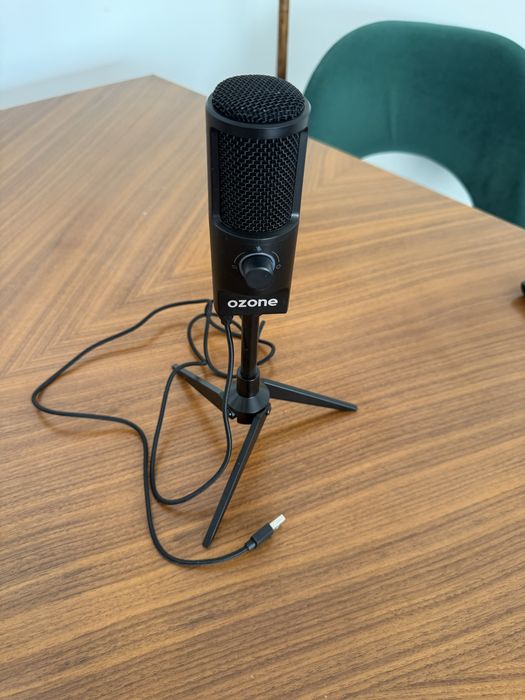 Microfone USB Ozone REC X50 com tripé (como novo)